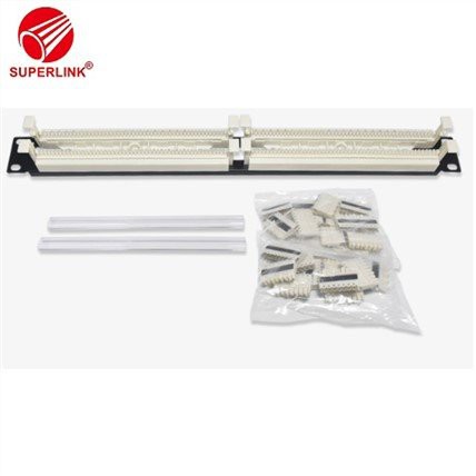 RJ11 klasisks melna tērauda izturīgs 24 portu ielāpu paneļa tīkla sadales rāmis