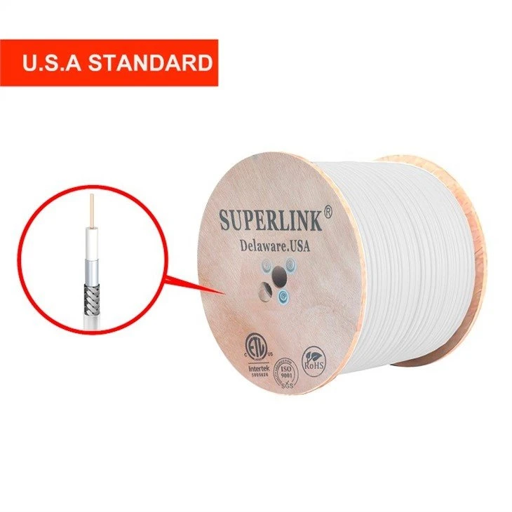 RG6 White wooden plate